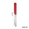 SMVP Red Rubber Stainless Steel Tongs Set