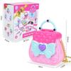 Girl Play House Beauty Toy Backpack Set, Simulated Makeup Jewelry Lipstick Model Children'S Toy