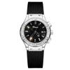 Uhr Damen Personalisierte Silikonarmbanduhr Sport Chronograph Laufsekunden Großes Zifferblatt Damen Uhr