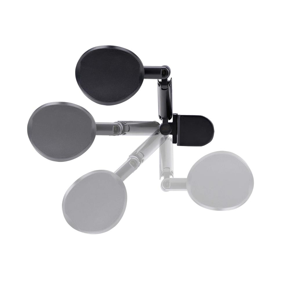 Armrest Clamp Type Height Adjustment 360 Degree Rotation Weight Capacity 5kg Reduces Strain on Shoulders and Elbows Black Work Desk Attached Armrest