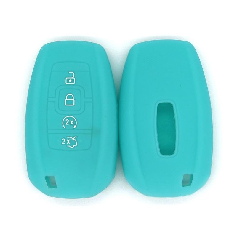 Silicone key cover, suitable for the old Lincoln Smart 4-button car key protective bag, high-quality shockproof key cover