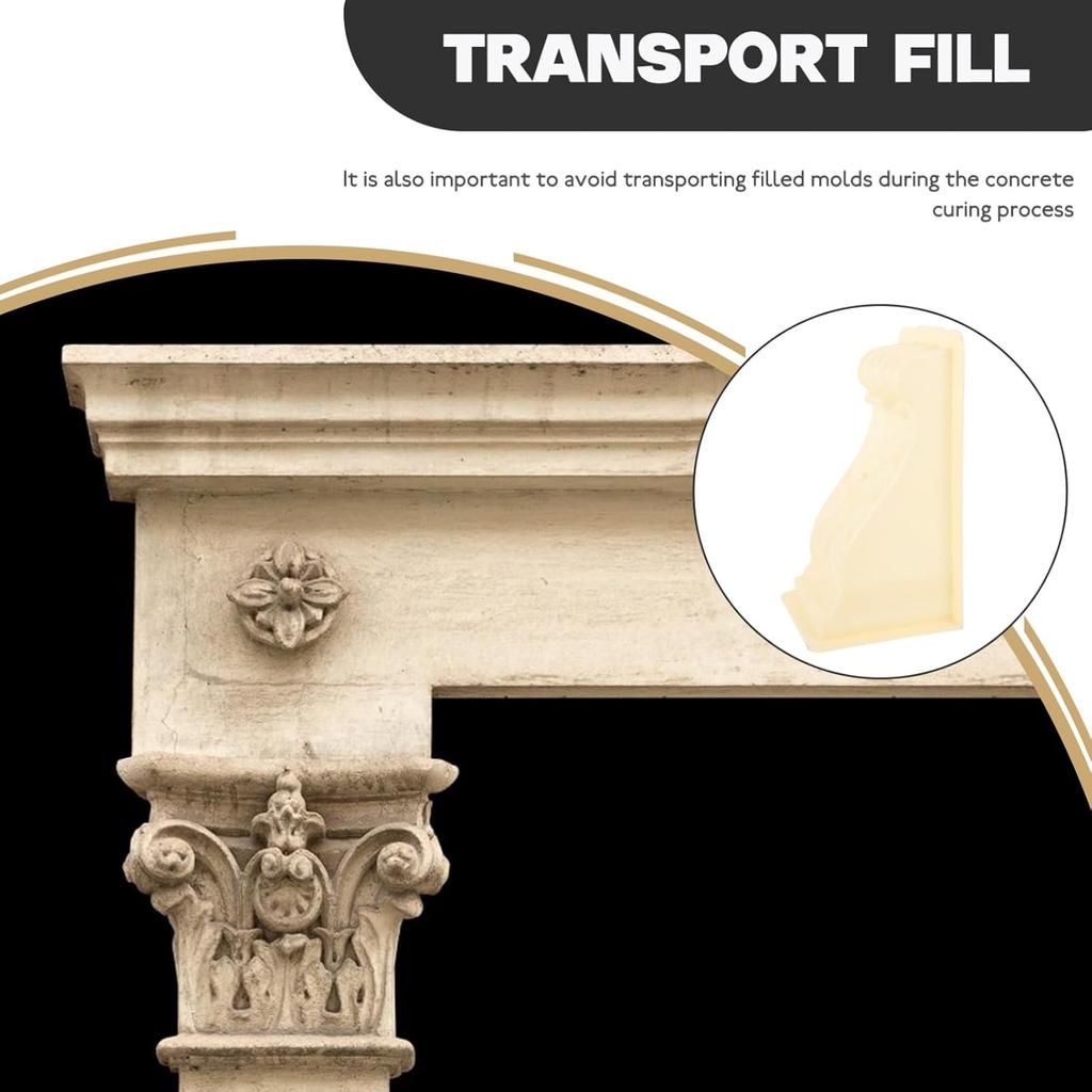 Milisten Mold for Villa European Style Concrete Casting Mold for Diy Projects Easy To Use and Decorative Cement Casting for Home and Garden