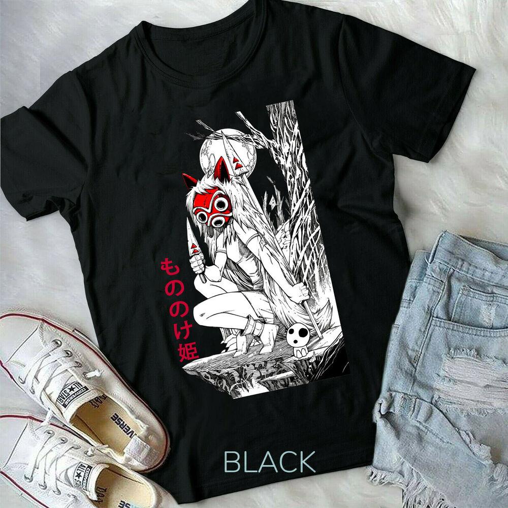 

Принцесса Мононоке Новая Унисекс Футболка, Хаяо Миядзаки, Футболка Студии Ghibli M