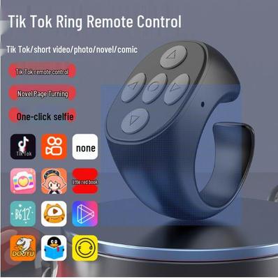 Douyin Bluetooth Selfie Ring & Remote Page Turner with Touch Screen Control