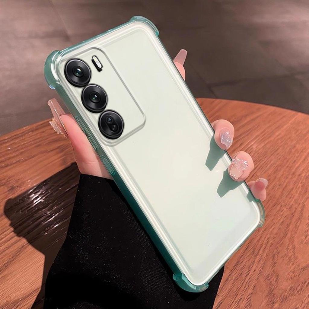 Case for OPPO Reno12 Pro 5G,Reno12 5G Translucent Frosted Matte Casing 4-Corner Airbag Shockproof Bumper Cover