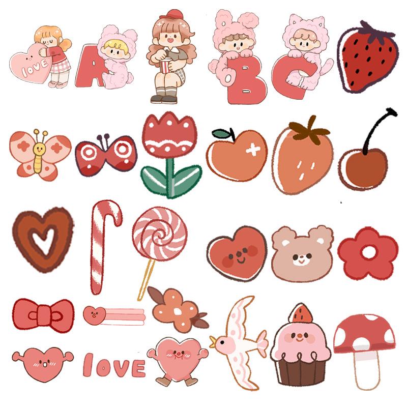 Korean Cute Character Red Yu Guo Guo 70 Sheets Waterproof Stickers for Journal, Suitcase, Phone Case, Computer