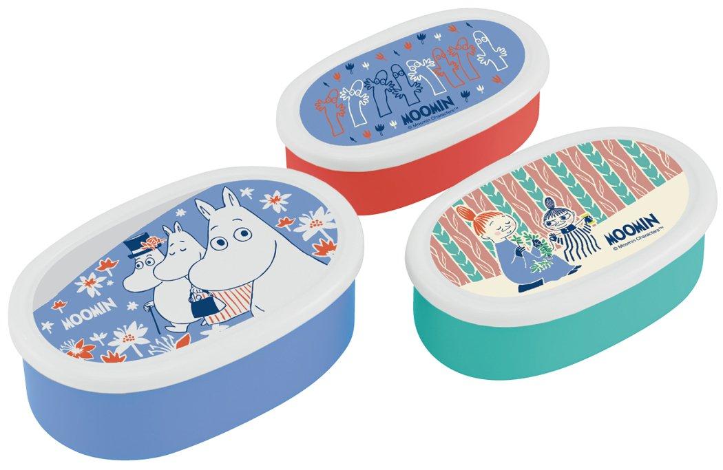 

Skater Moomin SRS3S Storage Lunch and Small Item Organizer 3-Piece Self-Sealing Container, Container, Box,