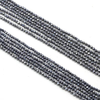 1 brin de perles en pierre naturelle à facettes de 3 mm et 4 mm, petites perles Terahertz, perles d'espacement en vrac pour la fabrication de bijoux, accessoires de collier, bracelet, 38 cm