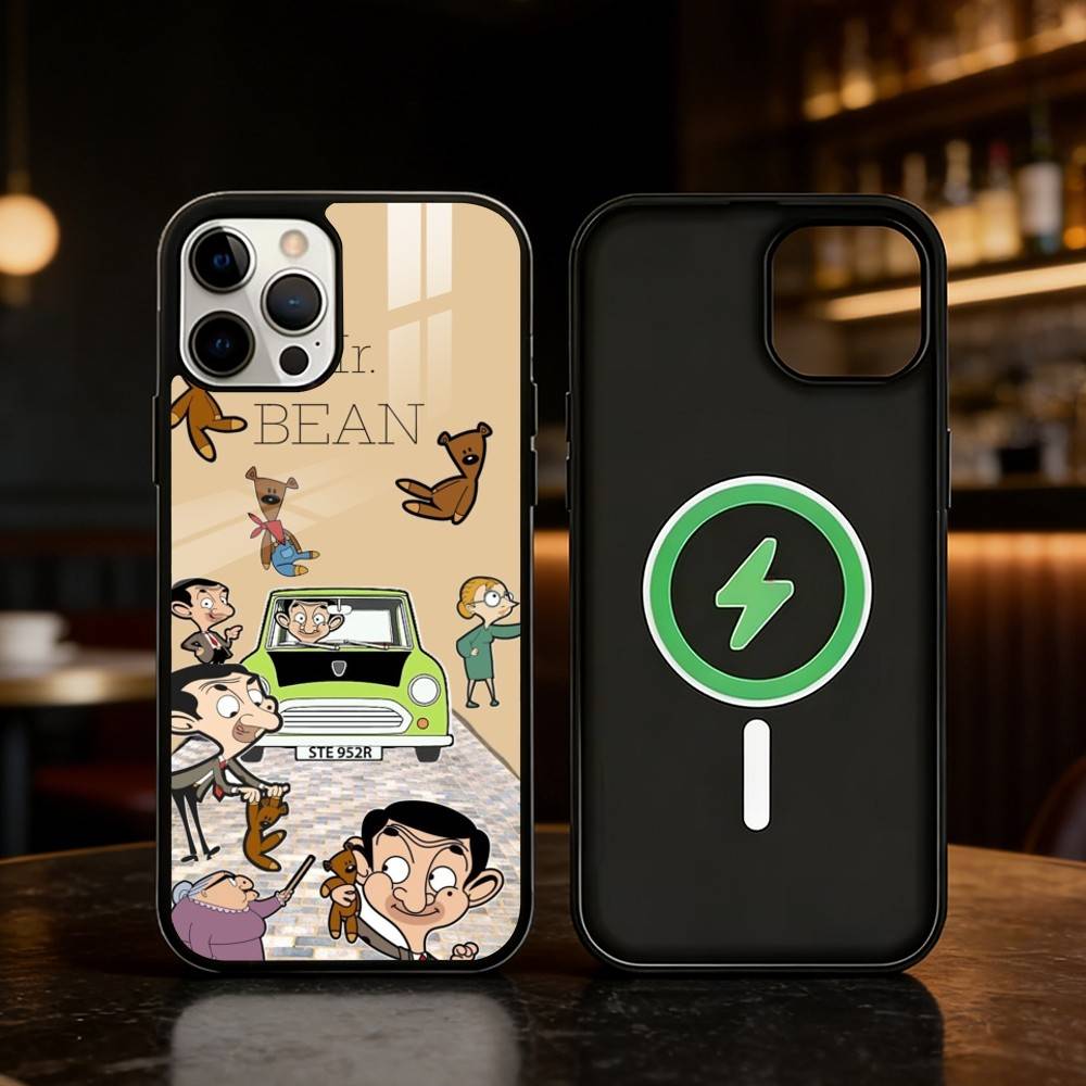 C-Classic M-Mr Bean Telefoonhoesje Voor iPhone 17/16/15/14/13/12/Plus/Pro/Max voor Magnetisch Draadloos Opladen