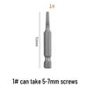 Hex Shank Screw Extractor: Fine Thread, Single Head, Reverse Thread for Stripped and Damaged Screws