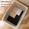 Foldable storage box with large windows and carry handles, bedroom wardrobe organized bedding, linen, toys, clothes
