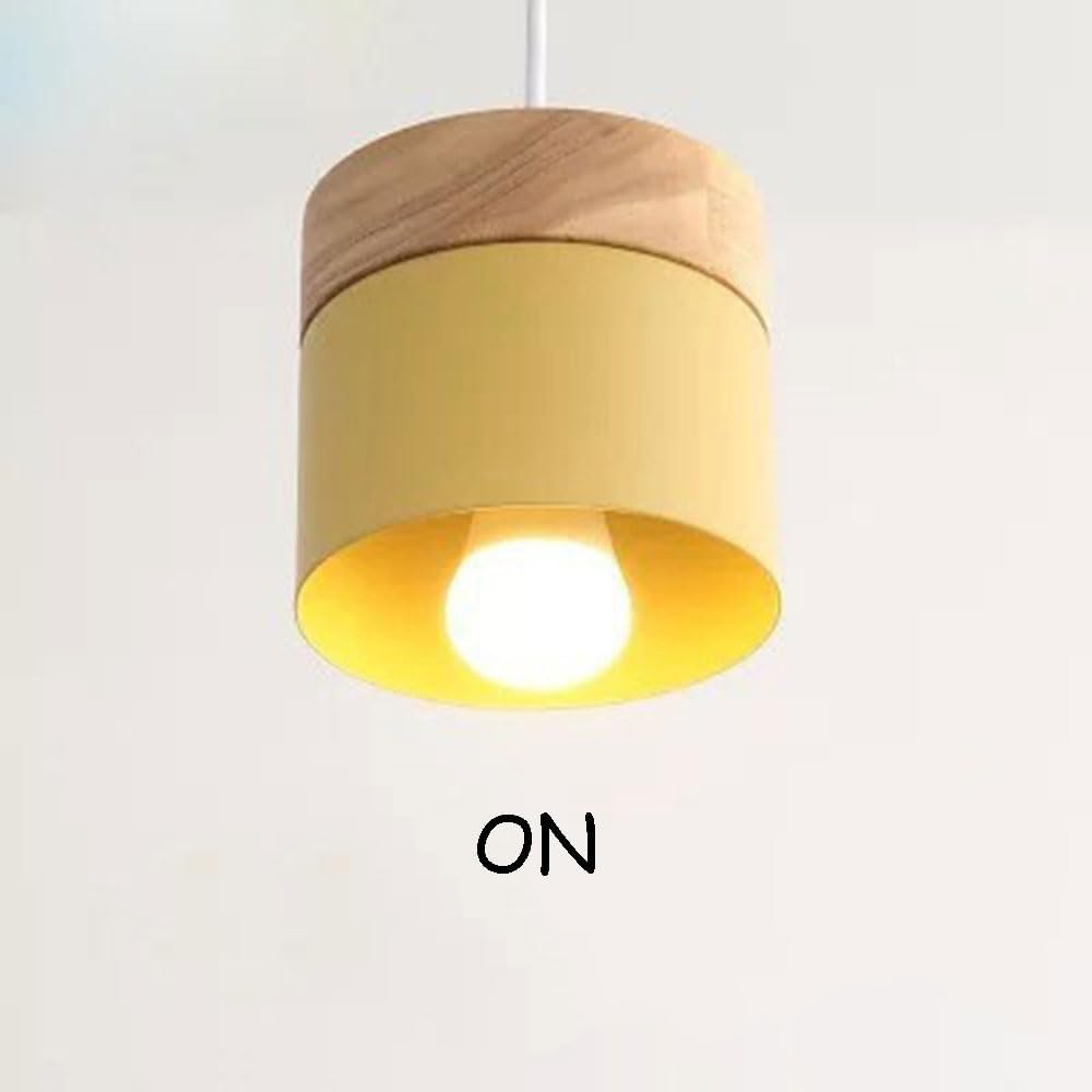 Nordic Macaron-Style Metal Pendant Light Simple Design Ceiling Lamp for Dining Room Bedroom and Bathroom White
