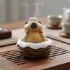 Capybara In Bath Statue HandPainted Tea Pet Ornament Tabletop Decoration for Home Decor,