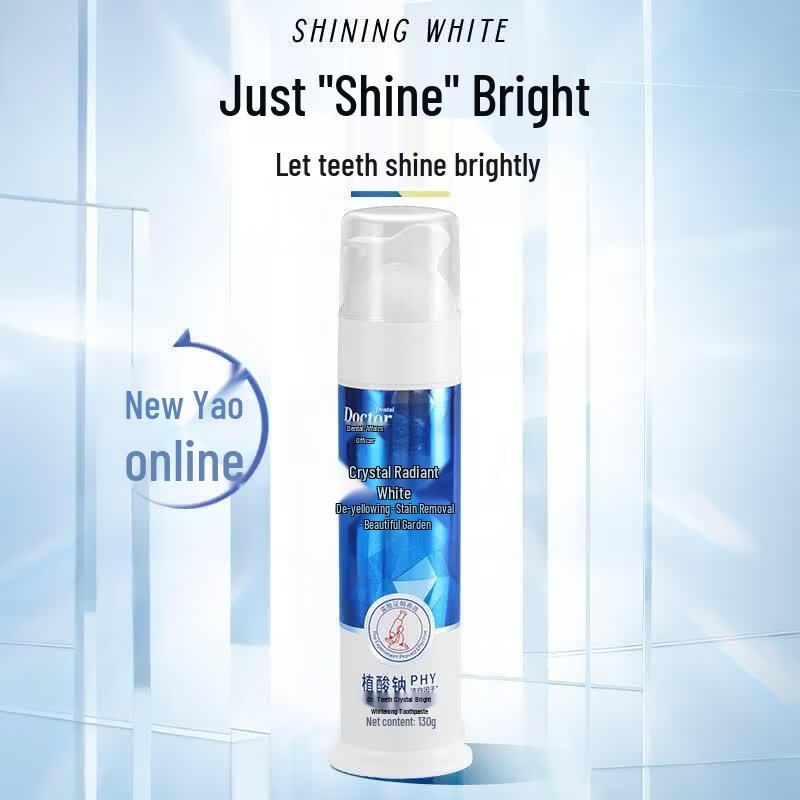 Dr. Dental Crystal Bright Whitening Mint Pump Toothpaste 130g