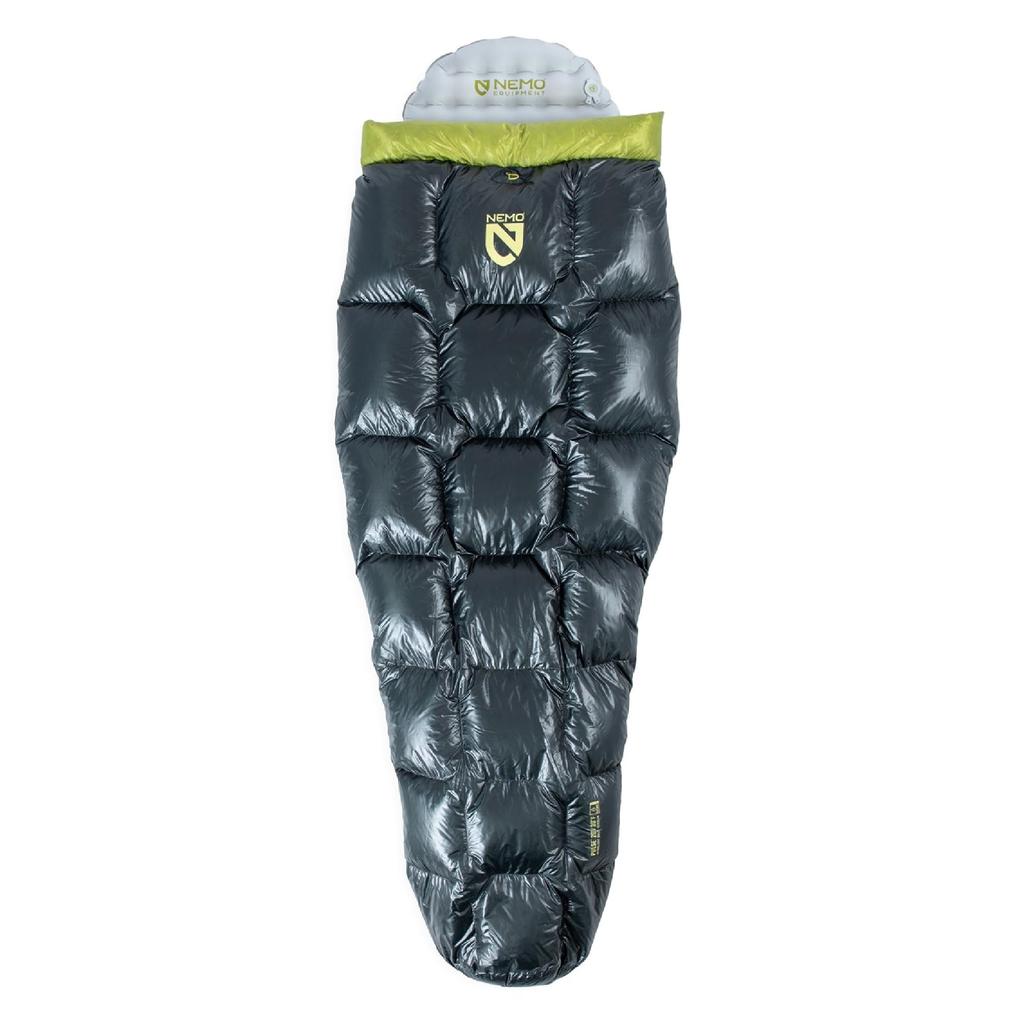 NEMO Equipment Pulse Endless Promise Ultralight Backpacking Quilt Birch Gray Regular - Bud/Goodnight -