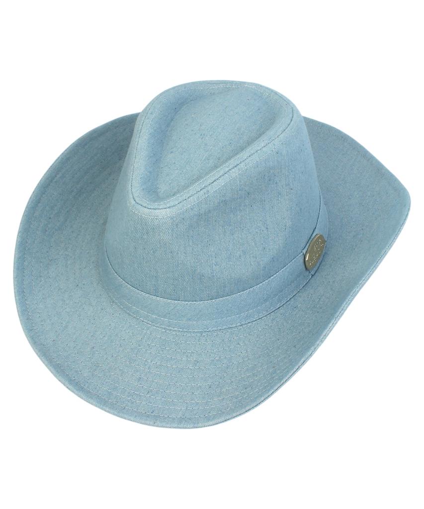Yunibeosyeolkemiseuteuli Cowboy Light Denim Fedora Cowboy Fedora