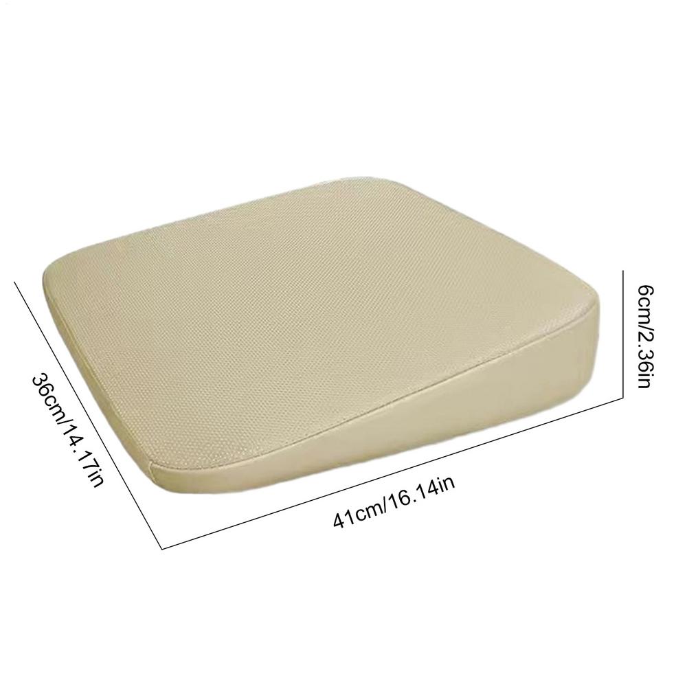 

Car Seat Cushion Universal Wedge Car Seat Cushion Foam Truck Seat Cushion Wear-Resistant Short People Driver Seat Booster Beige 6CM