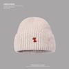 Autumn and Winter Warm Knitted Hats for Men and Women Korean Style Small Fox Embroidered Loose Big Head Circumference Woolen Hat Ins Trend