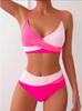 Damenmode Geteilter Konservativer Bikini Mit BH-Polstern Und Ohne BH Badeanzug