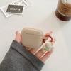 Fashion Chocolate Khaki Case For Apple Airpods Pro Case Soft Silicone Earphone Cover For Airpods 4 3 2 1 Case With Bear Keychain