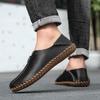 Handmade Genuine Leather Men Shoes Soft Casual Leather Shoes Men Loafers Comfortable Moccasins Men Flats Shoes