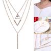 Fashion Lady Women Jewelry Multi layer Necklace Clavicle Chain Collar Pendant Accessory