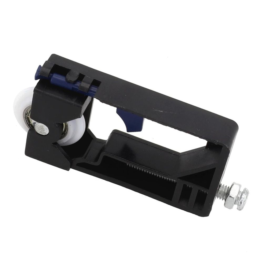 Replacement Nylon Sliding Door Pulley Plastic Black Door Roller Guide Side Mounted Pulley Wooden Door