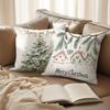 Christmas Themed Pillowcases: Gnomes, Wreaths, Trees & Houses for Festive Decor Sofa bed cushion cover, New Year home decoration