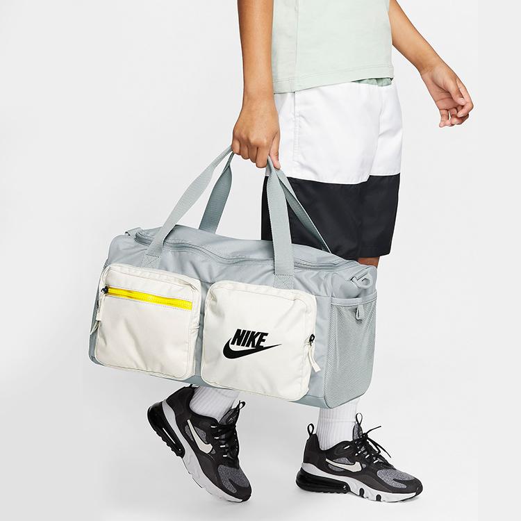 Nike Fabric Gym Bag Travel Bag Small Unisex Light Smoke Gray (Unisex) Gym Bags BA6169 077