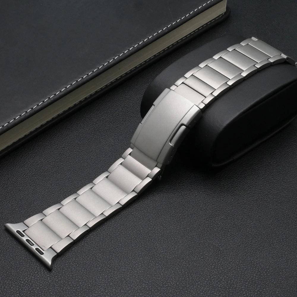 

Titanium Strap for Apple Watch Ultra 2 49mm Band Series 10 46mm Correa Adjust Metal Bracelet for Iwatch 9 8 7 6 Se 4 5 44mm 45mm 49mm 46mm 45mm 44mm