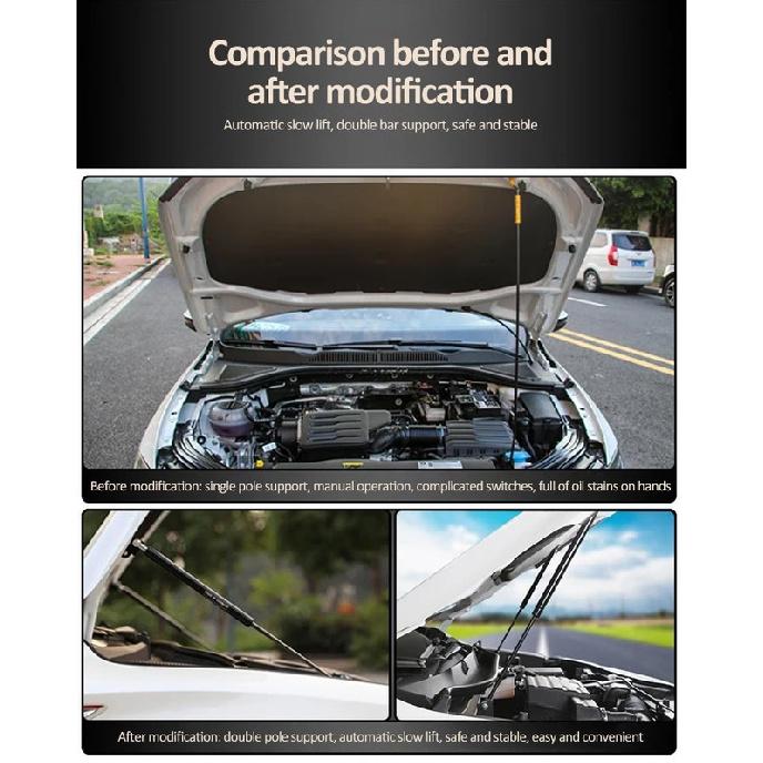 For VW Volkswagen Jetta A7 MK7 Vento ~  Hydraulic Front Trunks Engine Spring Prop Hood Shock Strut Car Accessories