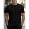 Men Mountain 3D Print T-shirts Fashion Tees Beachwear Stretch Polyester Sports Short Sleeve Tops