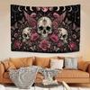 517. Gothic Halloween Art Tapestry Decoration Banner Microfiber Background For Bedroom Living Bar Garden Outdoor Festival L260901
