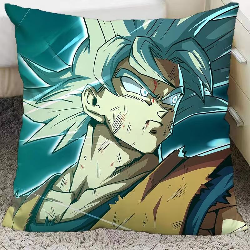Dragon Ball Anime Cosplay Pillow Covers Decorative Home Double-Sided Print Square Pillow Living Room Decoration Pillowcase Gift