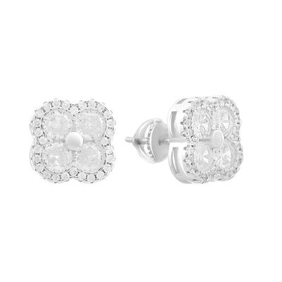 Silver Earrings with Cubic Zirkonia (2159858)