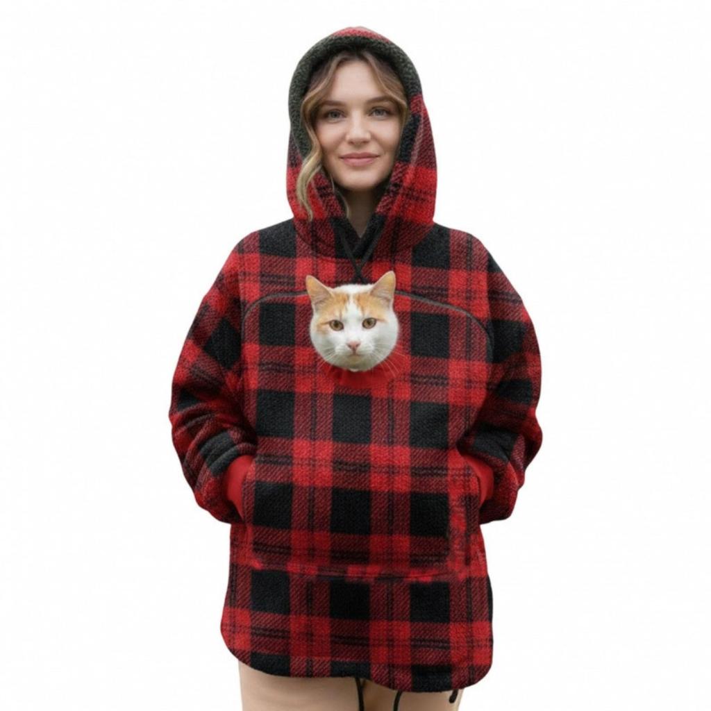 Moletom com Capuz Sherpa Forrado para Mulheres e Homens, Blusa de Moletom Casual Quente com Capuz para Outono Inverno, Estilo Europeu Americano