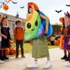 Halloween Kids Costume With Colorful Poop Design For School Events And Festive Parties