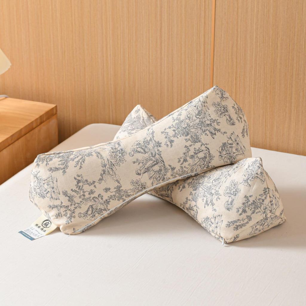 2026 Rustic Triangle Series Cotton-Linen Buckwheat Pillow Display Sample (Not for Purchase)