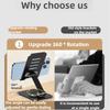360° Rotating Mobile Phone Stand Desktop Vertical Folding Portable Painting Metal Mobile Phone Stand