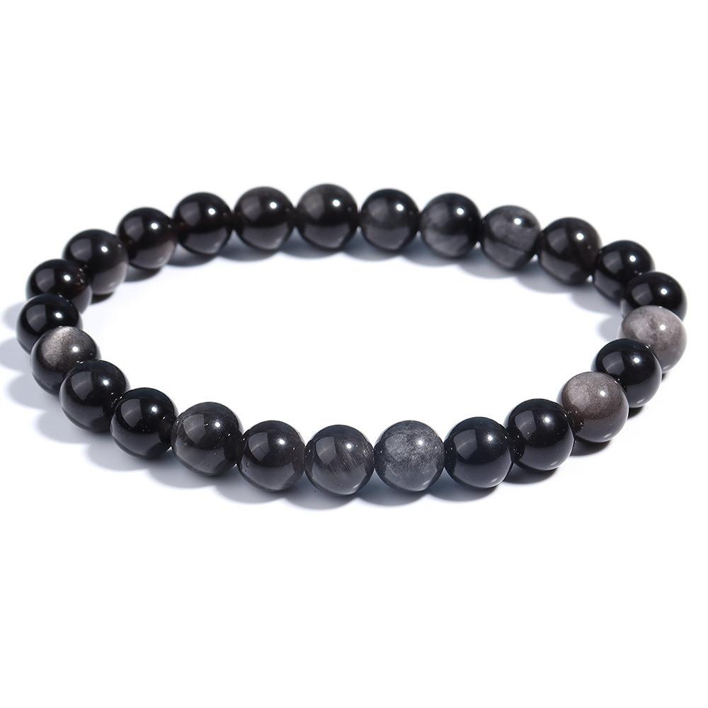 Natural 6MM Fashion Stone Bracelets Tourmaline Amethyst Amazonite Moonstone Citrine Quartz For Women Jewelry Charm Cute Gift