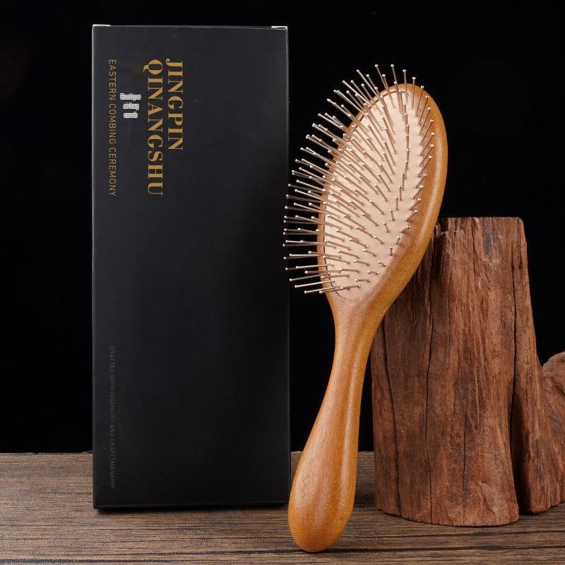 

Массажная расческа из сандалового дерева с воздушной подушкой - Гладкая и пушистая меридианная расческа для здоровья