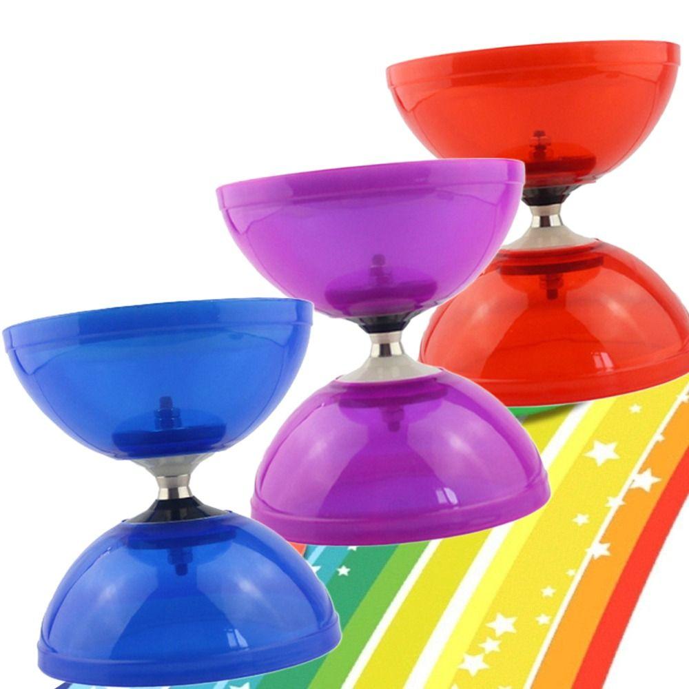 Soft Chinese Yoyo Diabolo Set Leather Diabolo Toy Portable Chinese Diabolo  Child