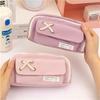 Canvas Pencil Pouch Three-layer Stationery Holder Box Multifunction Pen Bag  Stationery Supplies