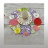 Easter Meal Mat Home Party Floral Pattern Decorative Coaster Ornament Table Mat Placemats Slip-resistant Decorations