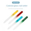 Rough Surface Nano Glass Nail File Colorful Durable Nail Polishing Strip Smoothing Double Sided Polishing Stick Nail Salon