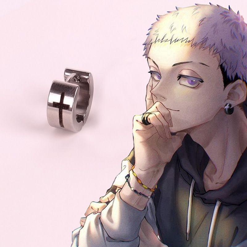 Anime Tokyo Avengers Earrings Accessories Cosplay Mens Womens Jewelry Gifts