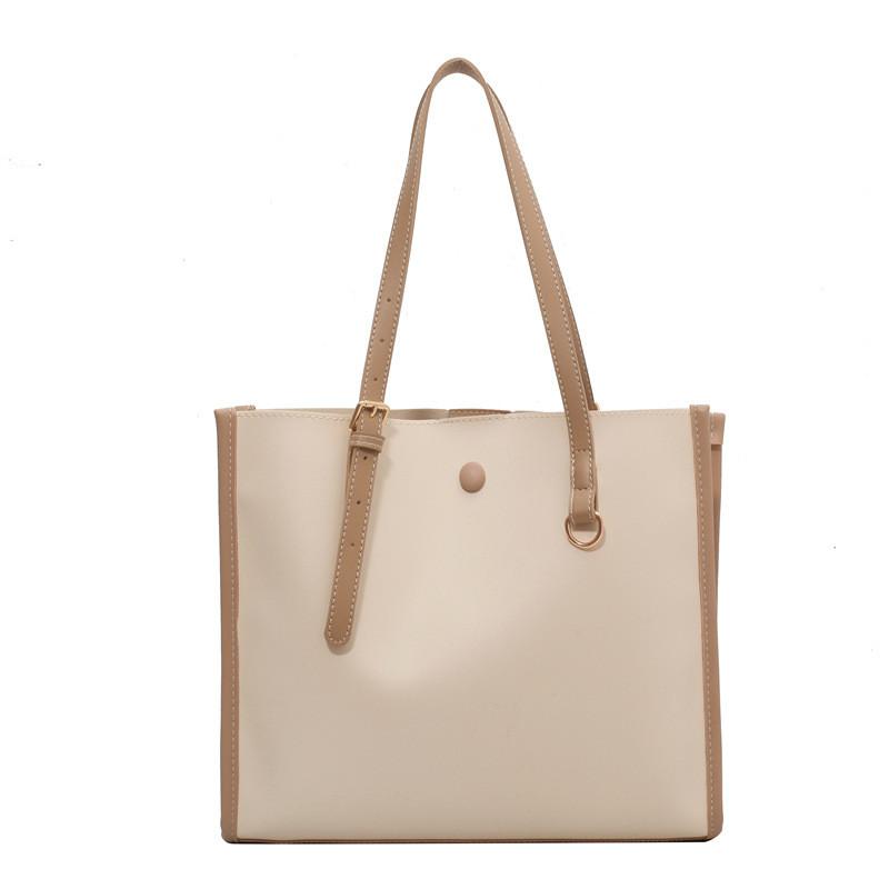 Solid Big Color Capacity Bag Pu Inner Pocket Soft Structure Work Travel Bags