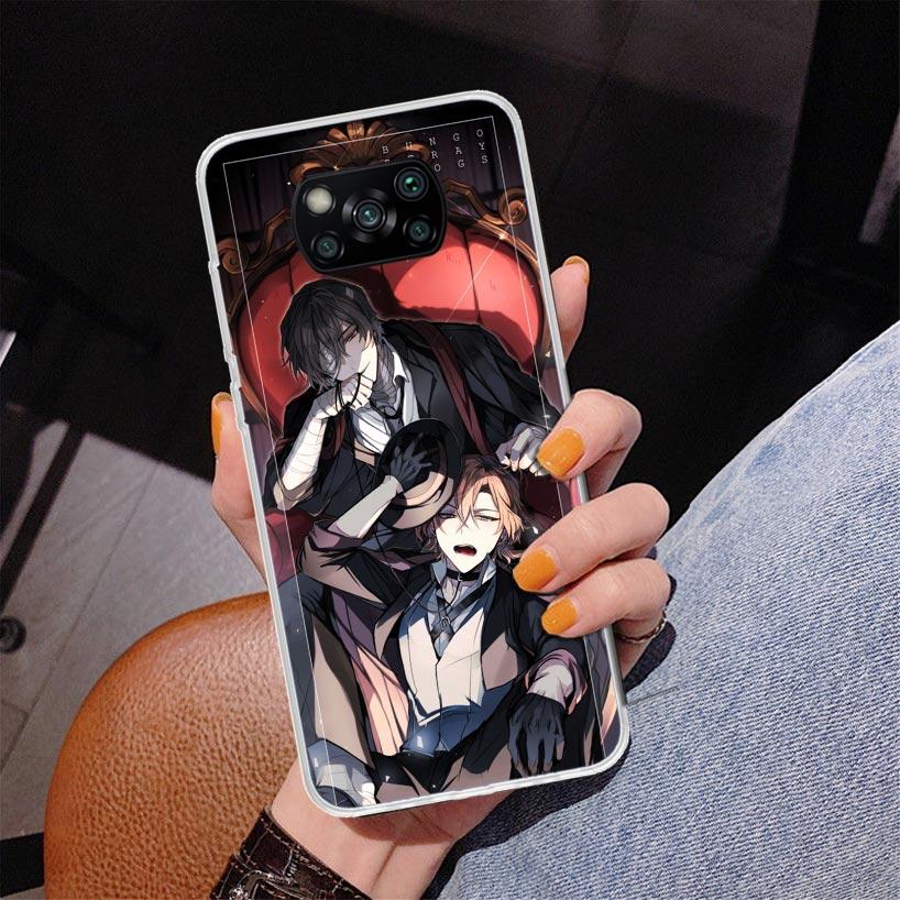 Bungo Stray Dogs Double Black Phone Case For Xiaomi Poco X7 X6 X5 Pro F7 Ultra Redmi 15C 15 13C 13 12C 12 10 10A 10C 9 9A 9C 9T
