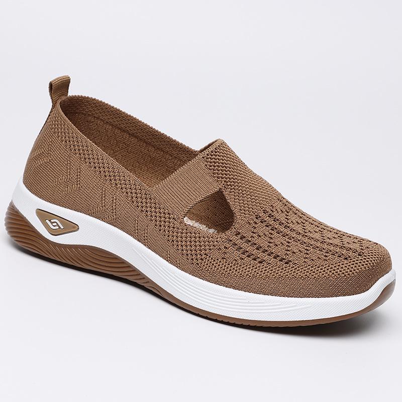 

Women s Plus Size Casual Slip-on Flyknit Shoes for Middle-aged & Elderly 43