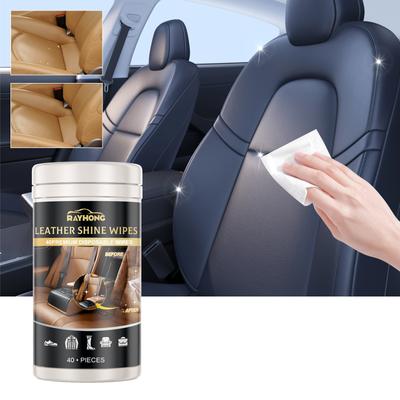 Rayhong Leather Cleaning Wipes Leather Sofa Car Seat Shoes Anti-cracking Fading Cleaning Care